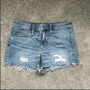 Denim Distressed Women Shorts
